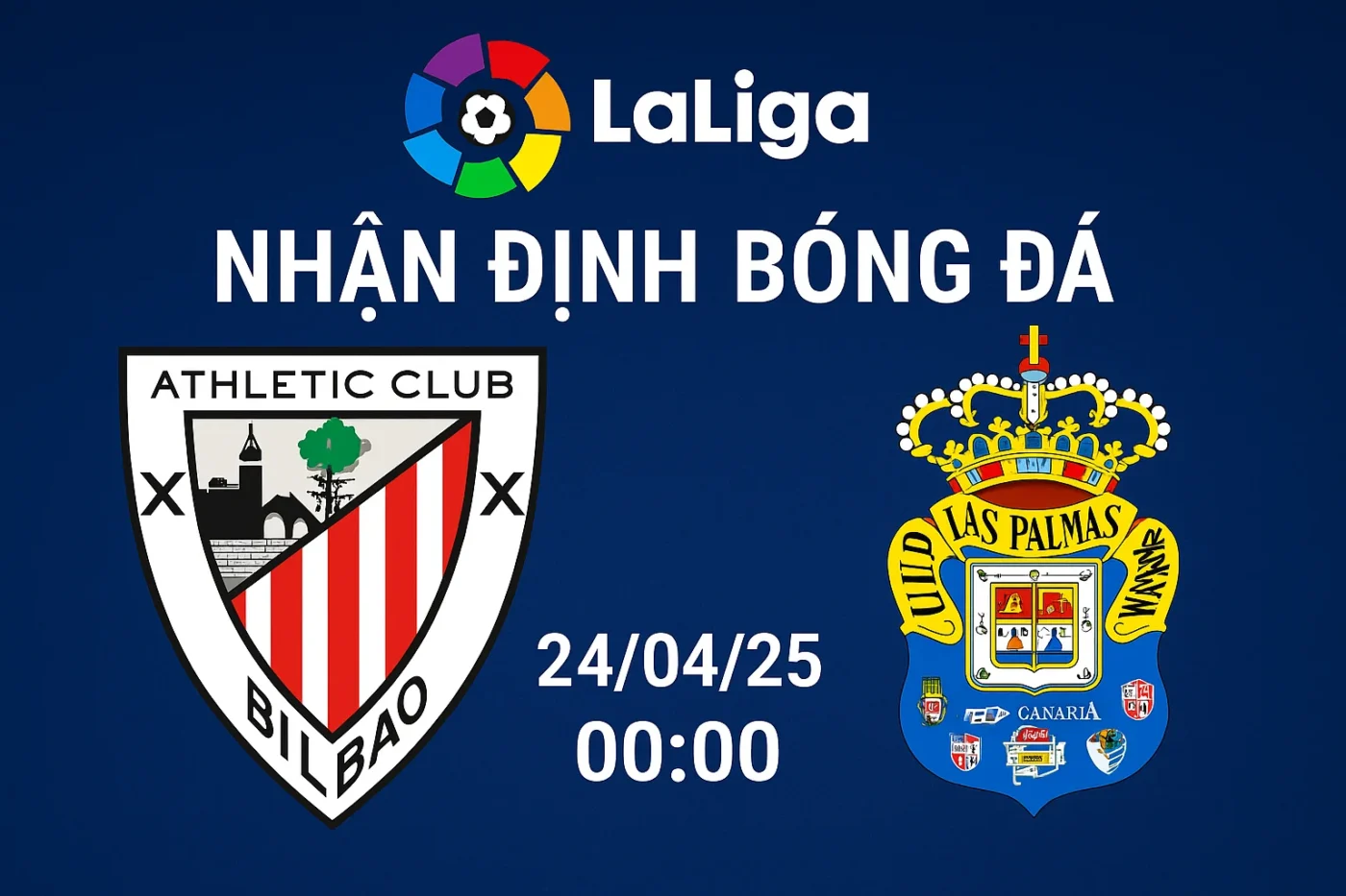Soi kèo Athletic Bilbao vs Las Palmas, 00h00 ngày 24/04/25