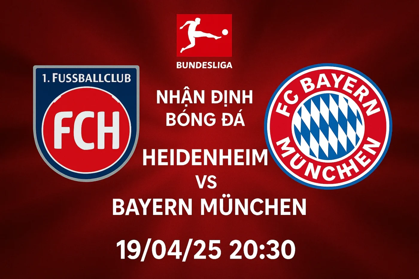 Nhận định bóng đá Heidenheim vs Bayern Munchen, 20h30 ngày 19/04/25