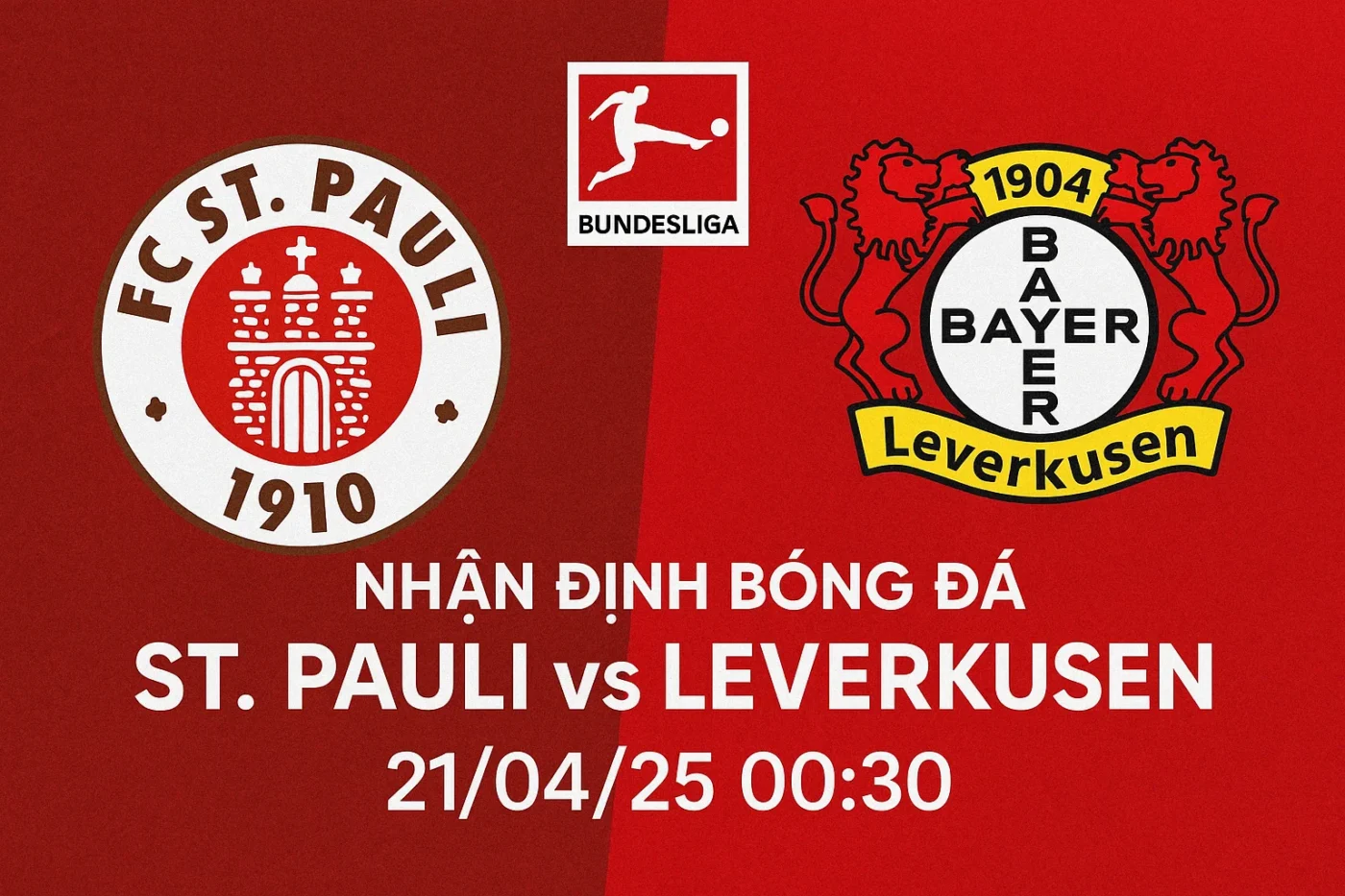 Nhận định bóng đá St. Pauli vs Leverkusen, 00h30 ngày 21/04/25