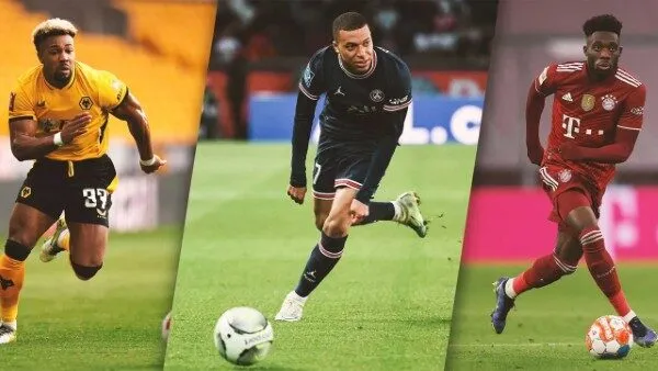 Các cầu thủ chạy nhanh nhất thế giới tại Champions League